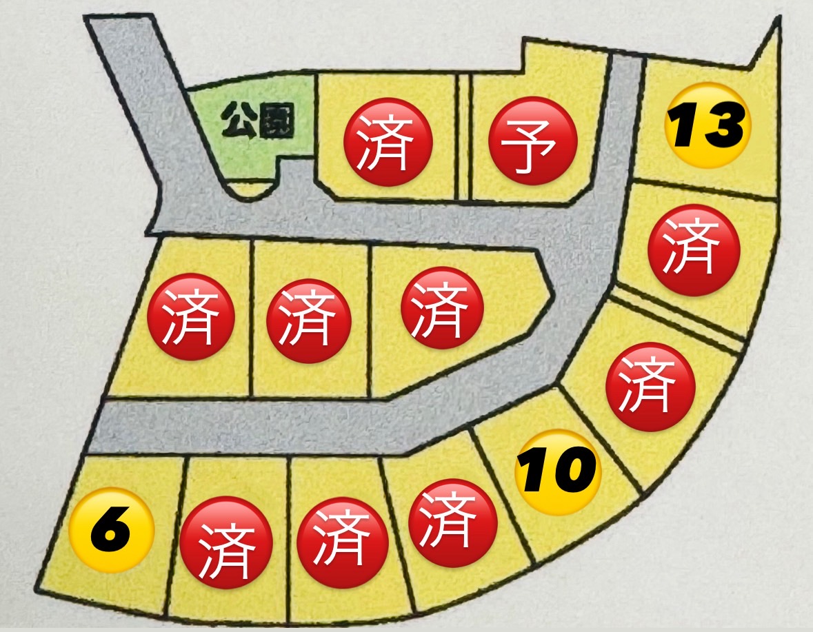 【物件番号1224】山口市小郡新町　上郷小学校・小郡中学校校区の分譲地